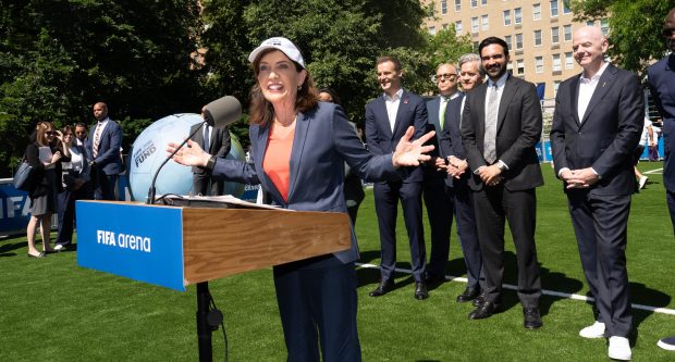 Governor Hochul and Mayor Mamdani Make a World Cup Announcement on Monday, June 8, 2026. (Office of the Governor)