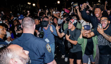 Videos show Spurs fans escorted through NYC after Knicks loss