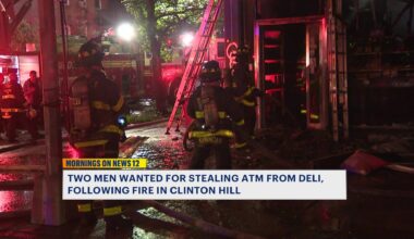 News 12 | Bronx | Two Men Wanted For Stealing Atm Machine From Deli Following Fire In Clinton Hill