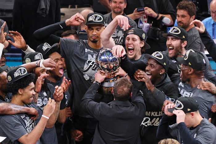 NBA releases images of how San Antonio Spurs court will look during Finals against New York Knicks