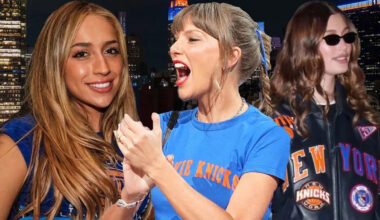 Taylor Swift, Tate McRae, Hailey Bieber paint NYC red after Knicks’ Game 4 win