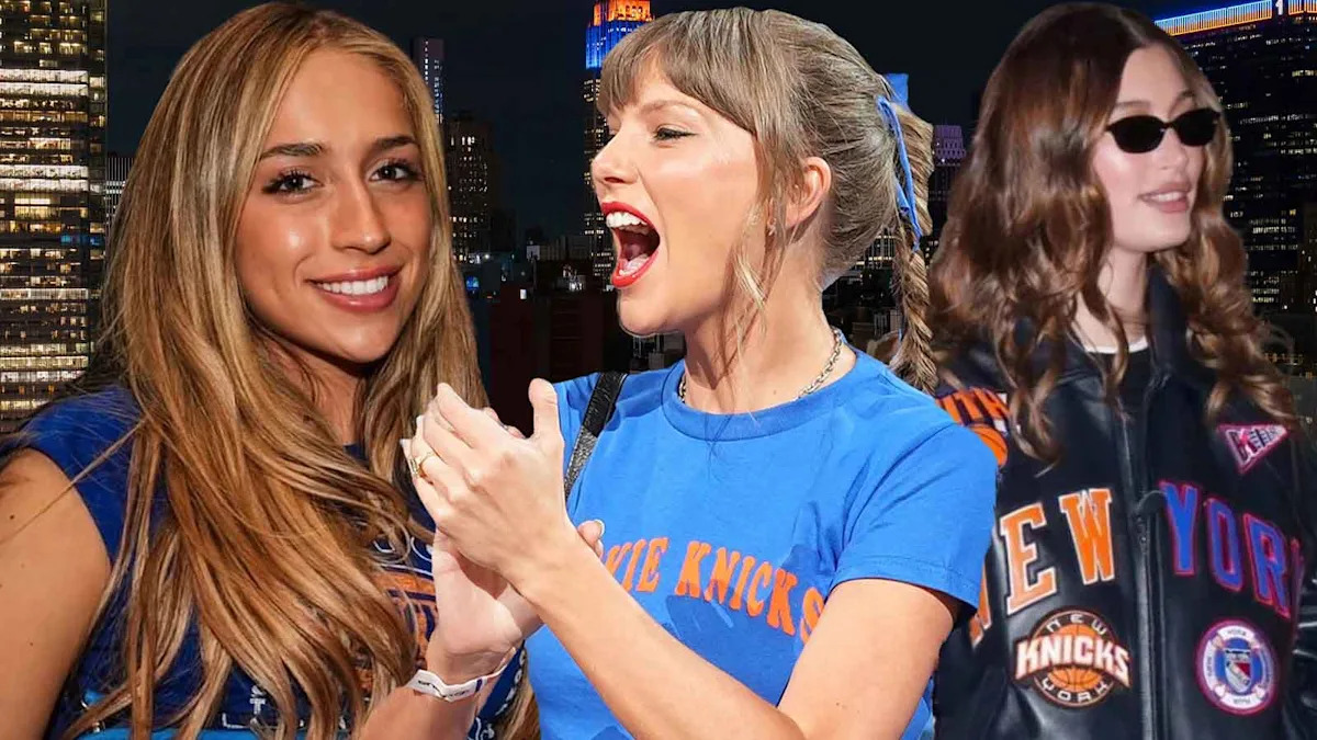 Taylor Swift, Tate McRae, Hailey Bieber paint NYC red after Knicks’ Game 4 win