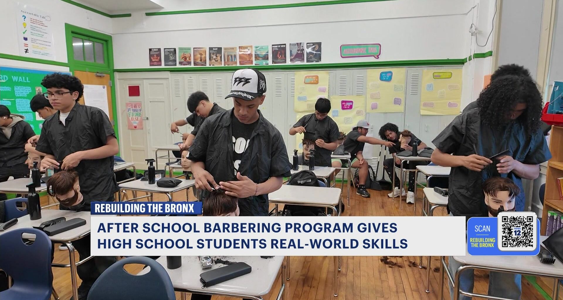 News 12 | Bronx | After School Barbering Program Prepares High School Students For Future Opportunities