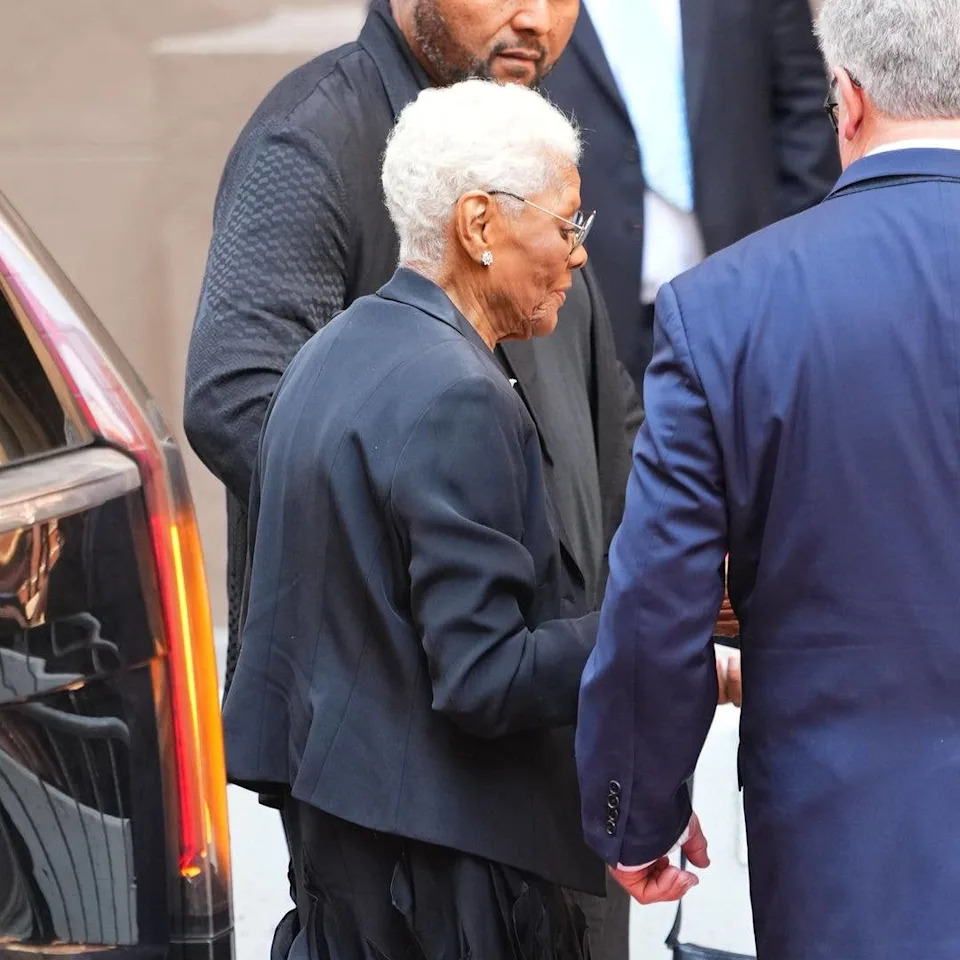 Dionne Warwick attends the funeral of Clive Davis on June 29, 2026 in New York City.