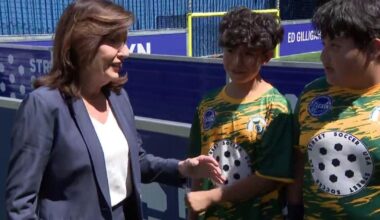 New York Gov. Kathy Hochul announces $5 million initiative to build soccer pitches all over the state