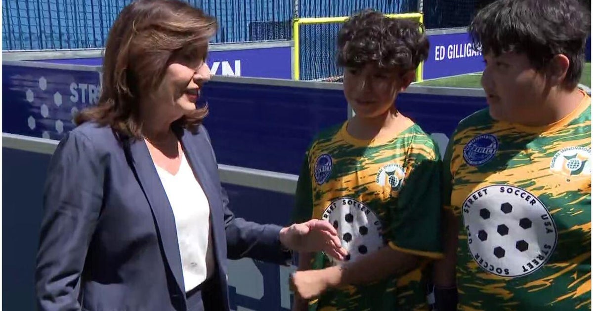 New York Gov. Kathy Hochul announces $5 million initiative to build soccer pitches all over the state