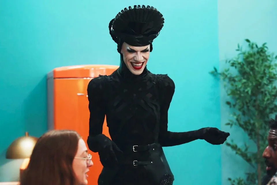 'Drag Race' star Utica — a.k.a. Ethan Mundt — on 'Project Runway'Credit: Freeform