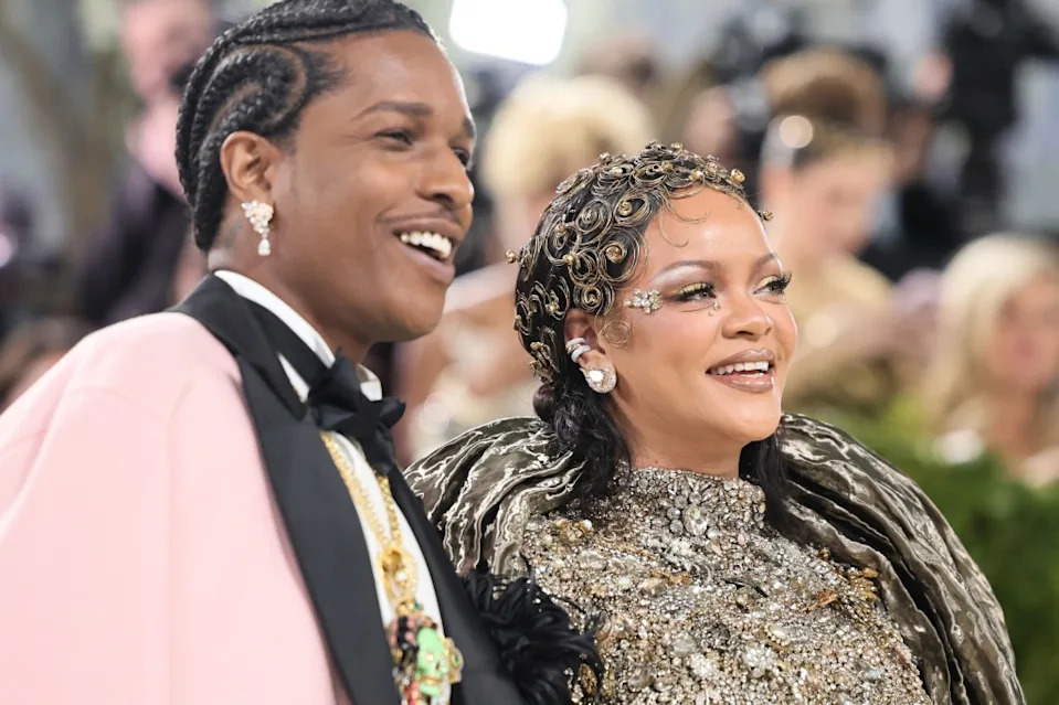 NEW YORK, NEW YORK – MAY 04: A$AP Rocky and Rihanna attend the 2026 Met Gala Celebrating “Costume Art” – Arrivals at Metropolitan Museum of Art on May 04, 2026 in New York City. (Photo by Theo Wargo/FilmMagic)