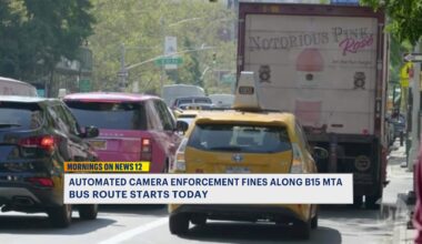 News 12 | Brooklyn | New Cameras On B15 Buses Mean Tickets For Drivers Starting Today