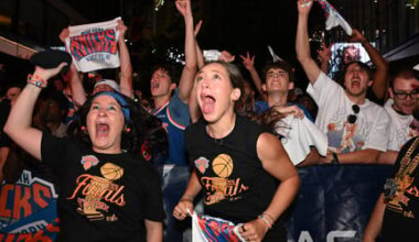 SEE IT: Knicks fans party in NYC streets, bars after team secures first title since 1973