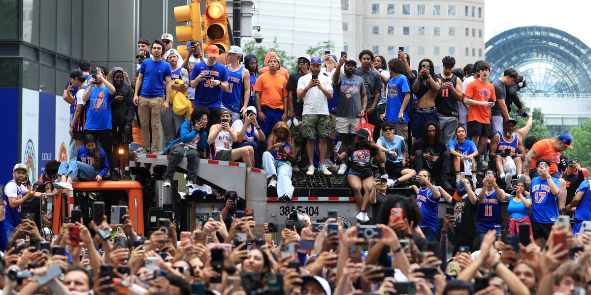 Knicks Ticker Tape Parade: Financial District Turns Orange and Blue