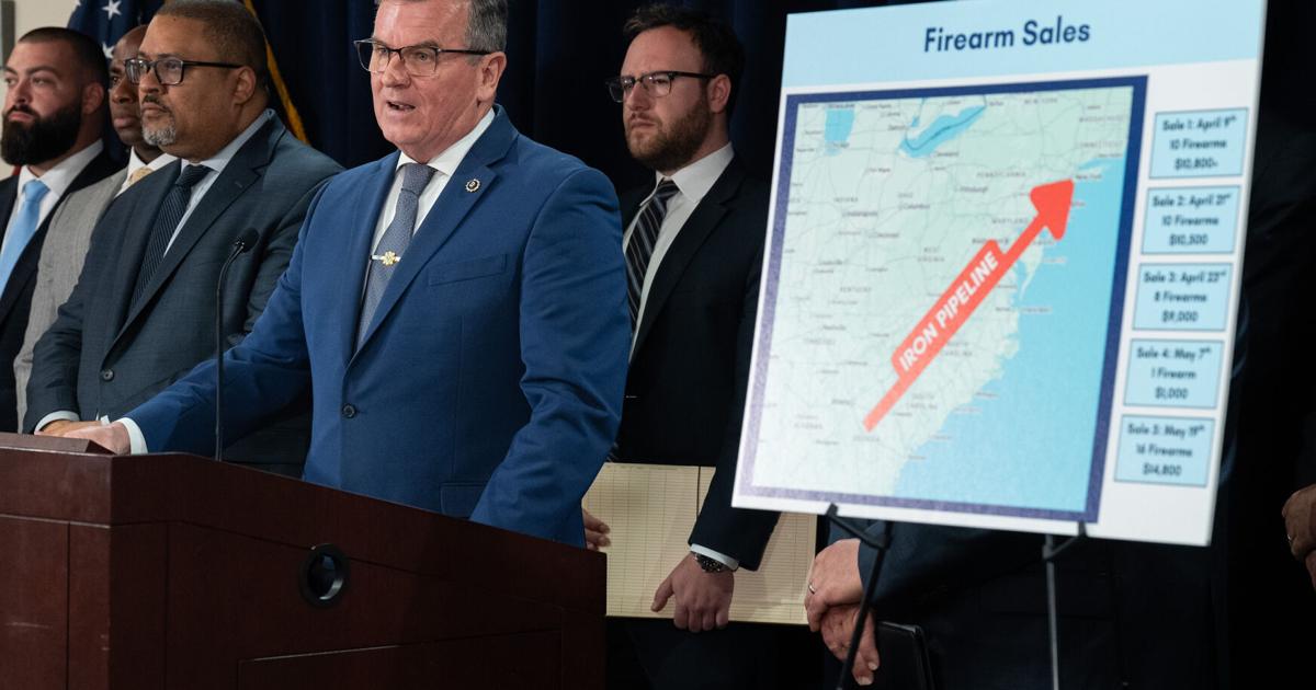 NYC hospital security guard and son charged with Iron Pipeline gun running scheme | National News
