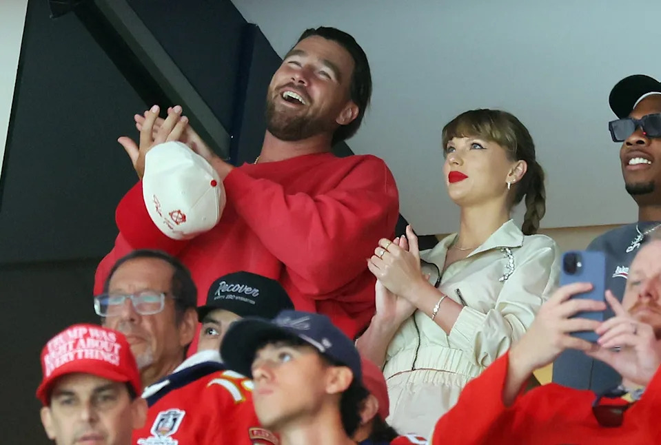 Kelce and Swift announced their engagement in August 2025 (Getty)