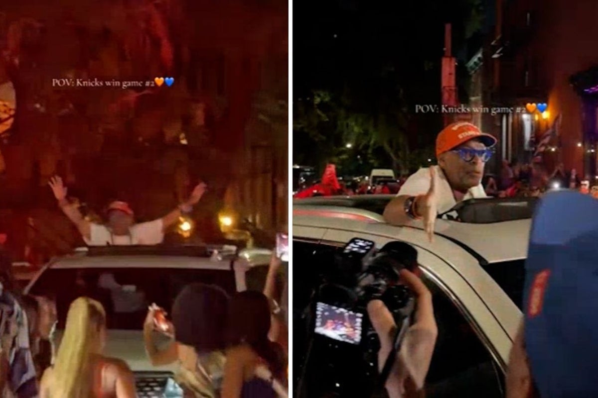 Spike Lee gets ‘Pope’ mobile treatment in Brooklyn after New York Knicks take NBA finals lead