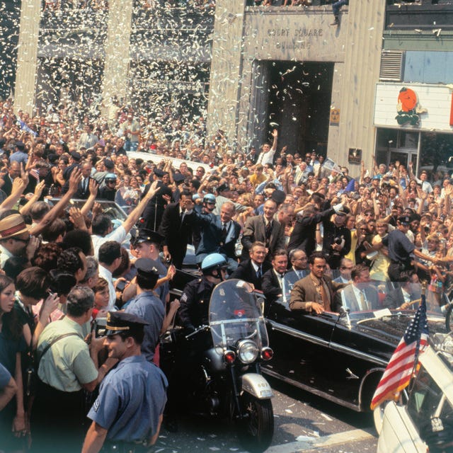 Apollo 11 astronauts Waving to Crowds Apollo 11 astronauts Waving to Crowds