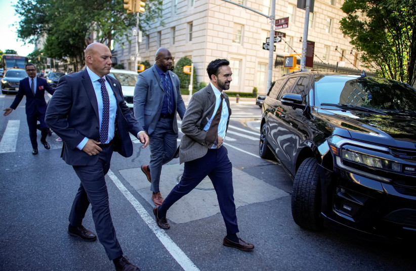 New York City Mayor Zohran Mamdani exits the voting center after casting his ballot during early voting for the New York primary election at the Metropolitan Museum of Art in New York City, U.S., June 20, 2026.