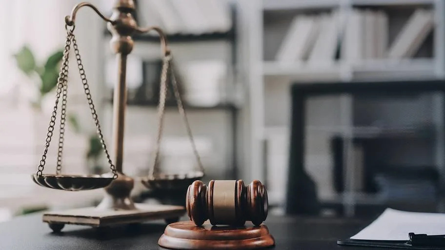 Gavel and scales