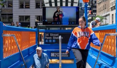 Pedestrian traffic restricted in Midtown Manhattan as Trump's NBA Finals trip spurs intense security