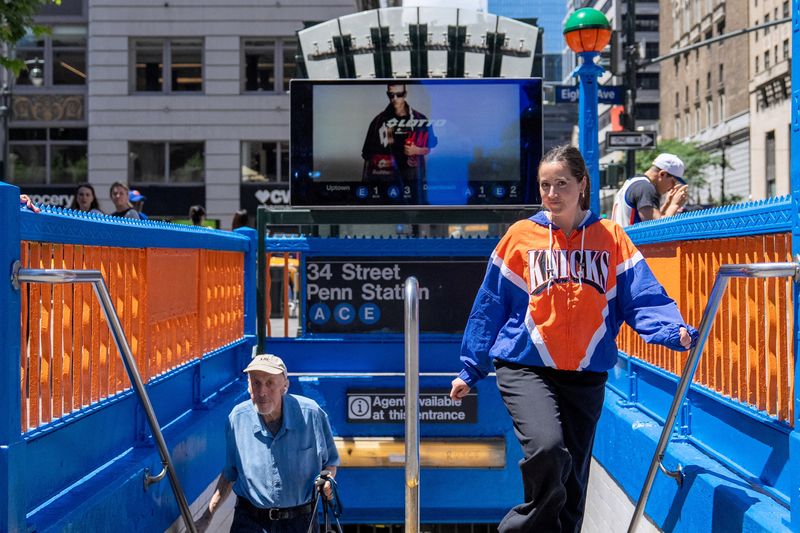 Pedestrian traffic restricted in Midtown Manhattan as Trump's NBA Finals trip spurs intense security