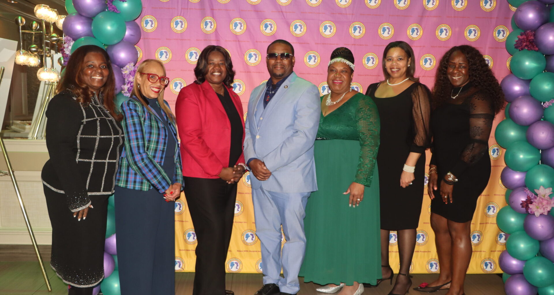From left: Hon. Claudia Daniels-DePeyster, Annette Cintron-Lopez, Deputy Borough President Kim Council, Damon Walker, Deborah Roberts-Muller, Letrice Jones and Leah Richardson. Photo: Mario Belluomo/Brooklyn Eagle