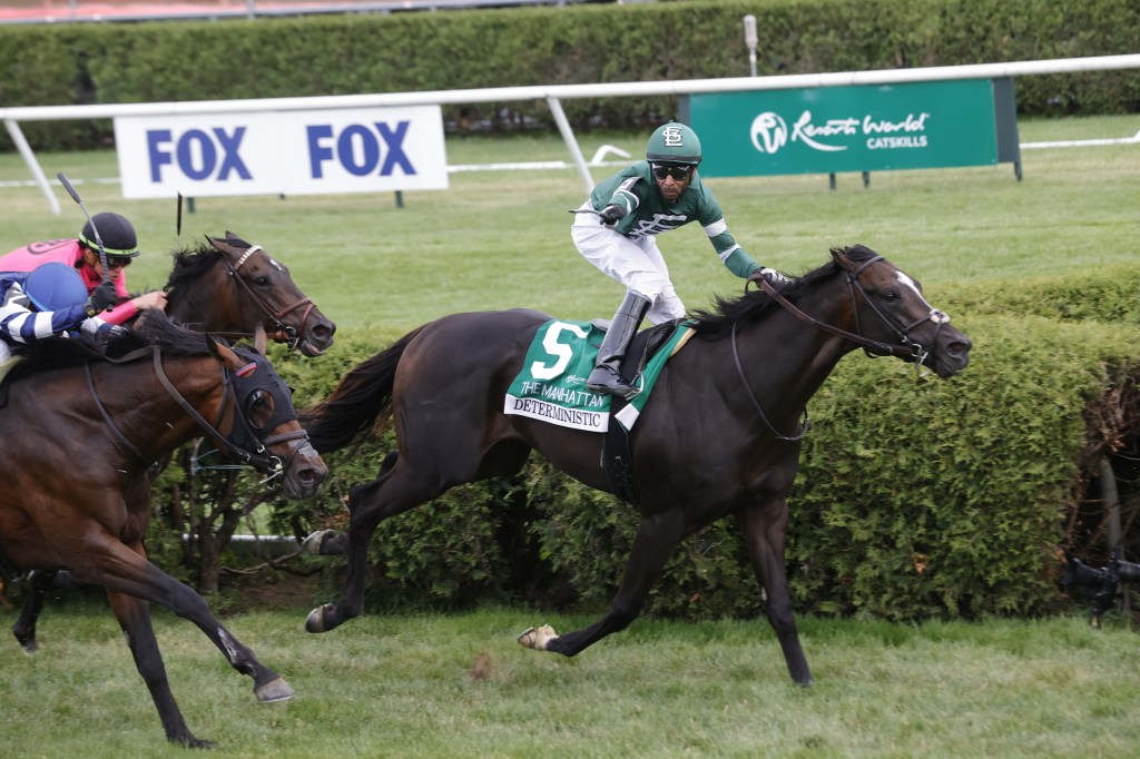 HORSE RACING: Deterministic sets course record in impressive repeat in G1 Manhattan (PHOTO GALLERY) – Saratogian