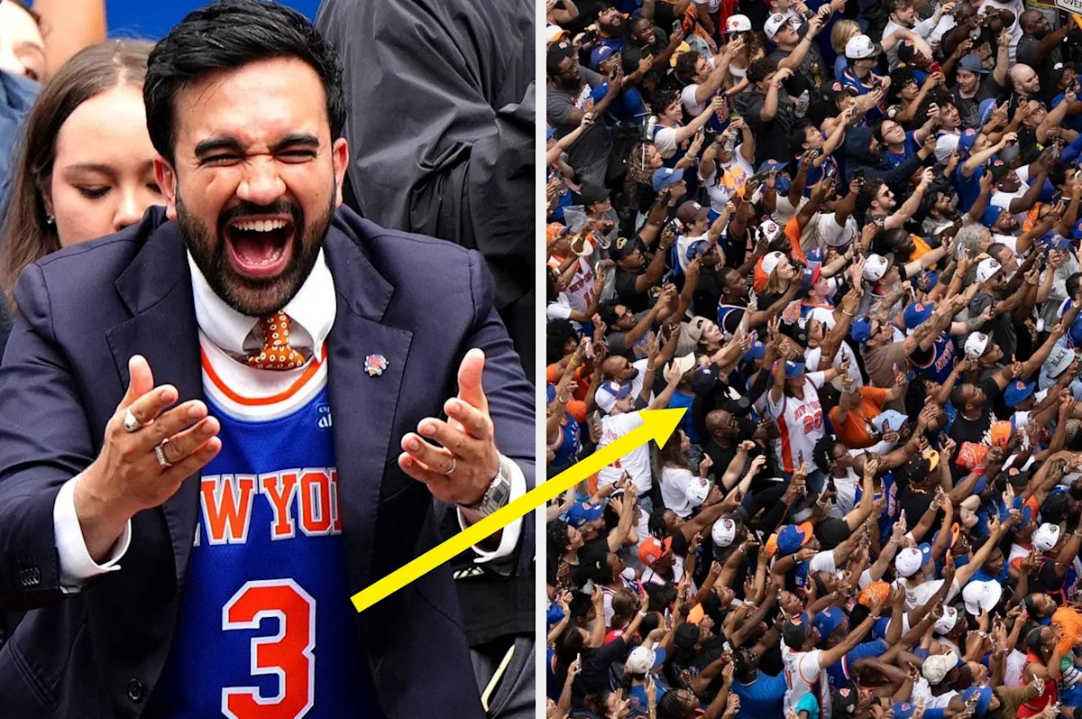 The Crowds At The Knicks Parade In NYC Are Absolutely Unreal Right Now