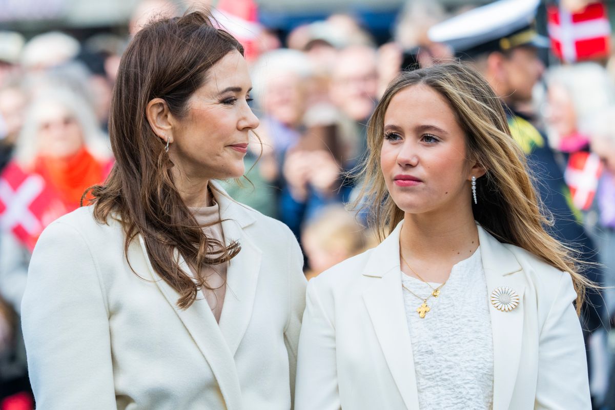 Queen Mary's blouse carried special significance, as the piece was originally worn by her daughter, Princess Josephine, during a royal appearance in 2025.