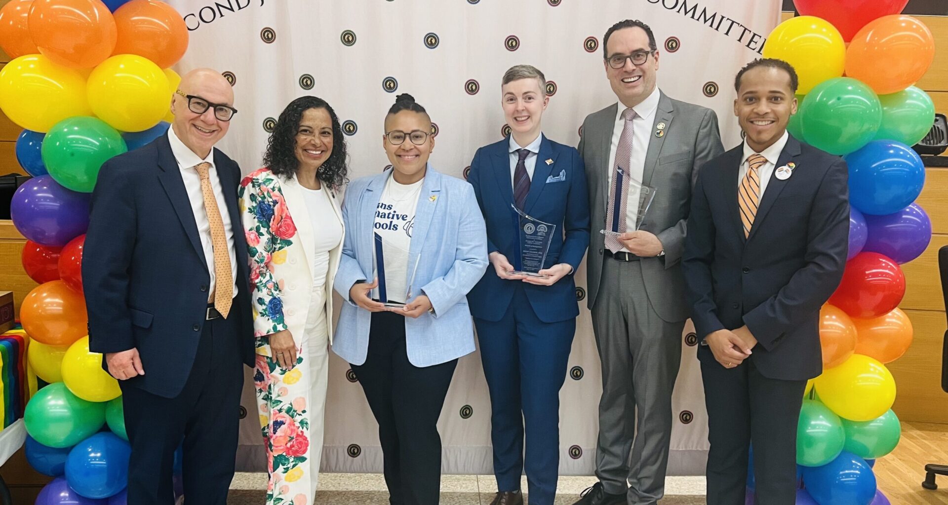 From left: Hon. Richard Montelione, Hon. Joanne Quinones, Ro Pena, Shain Filcher, Hon. Adam Silvera and Ronald Cosme Jr., Esq. Photo: Wayne Daren Schneiderman/Brooklyn Eagle