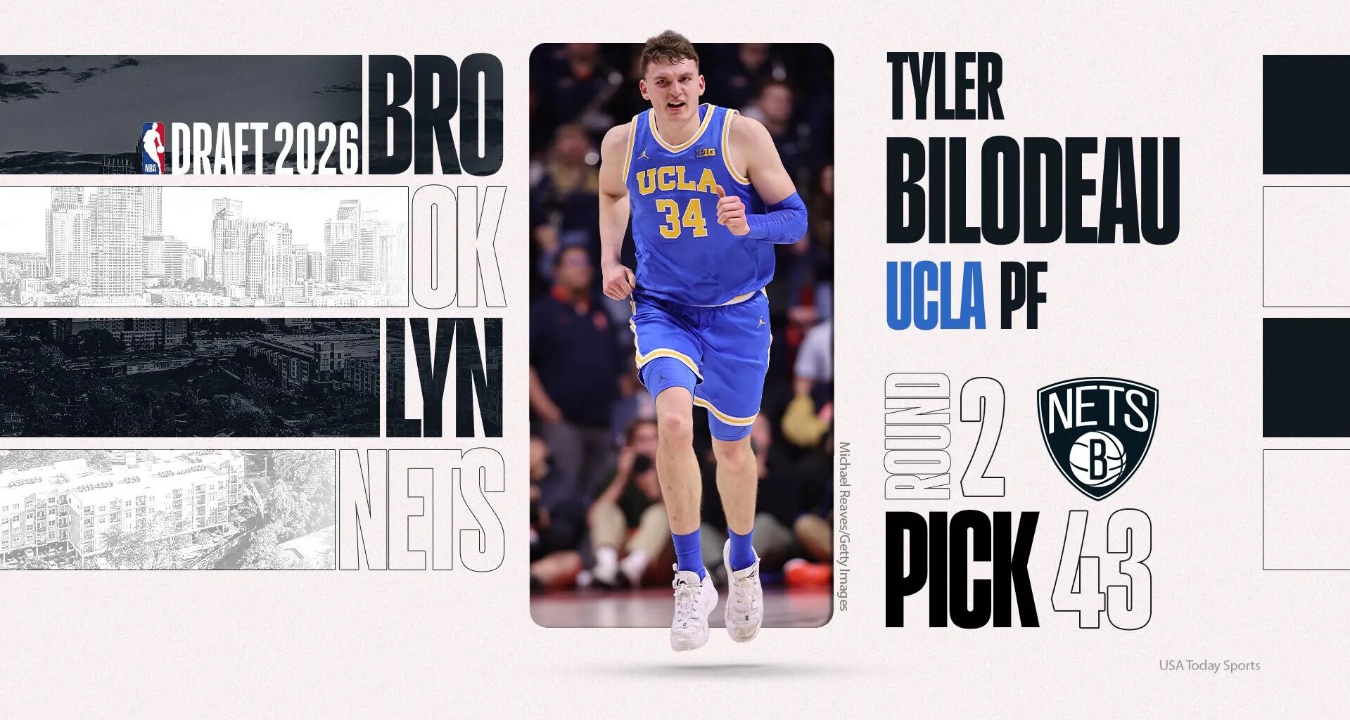 Brooklyn Nets grab UCLA's Tyler Bilodeau with the No. 43 pick