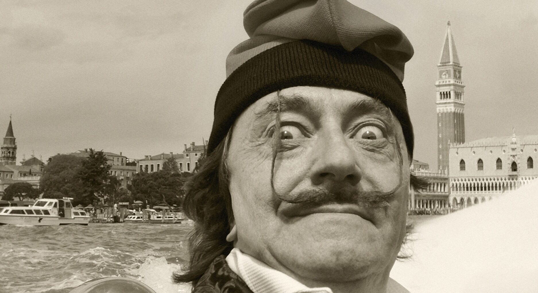 Miguel Soler-Roig, Salvador Dali, 2026. Black-and-white photographic print, 24 × 30 inches. © Miguel Soler-Roig. Courtesy the artist.