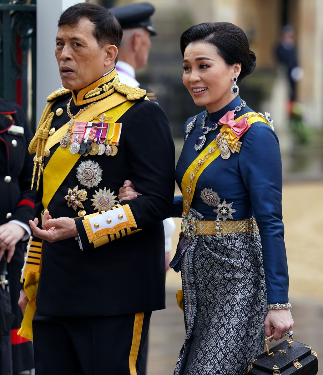 Queen Suthida revived the historic Rivière diamond necklace at Buckingham Palace during the coronation celebrations for King Charles III and Queen Camilla.