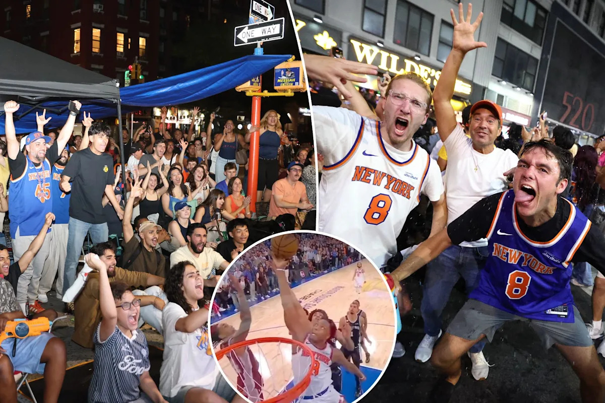 NYC abuzz as thousands celebrate Knicks’ stunning Game 4 victory — flooding streets, bars, bodegas: ‘Electrifying’