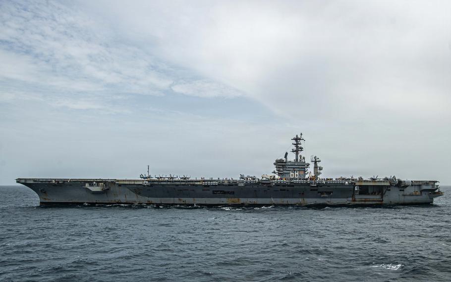 Nimitz at sea.