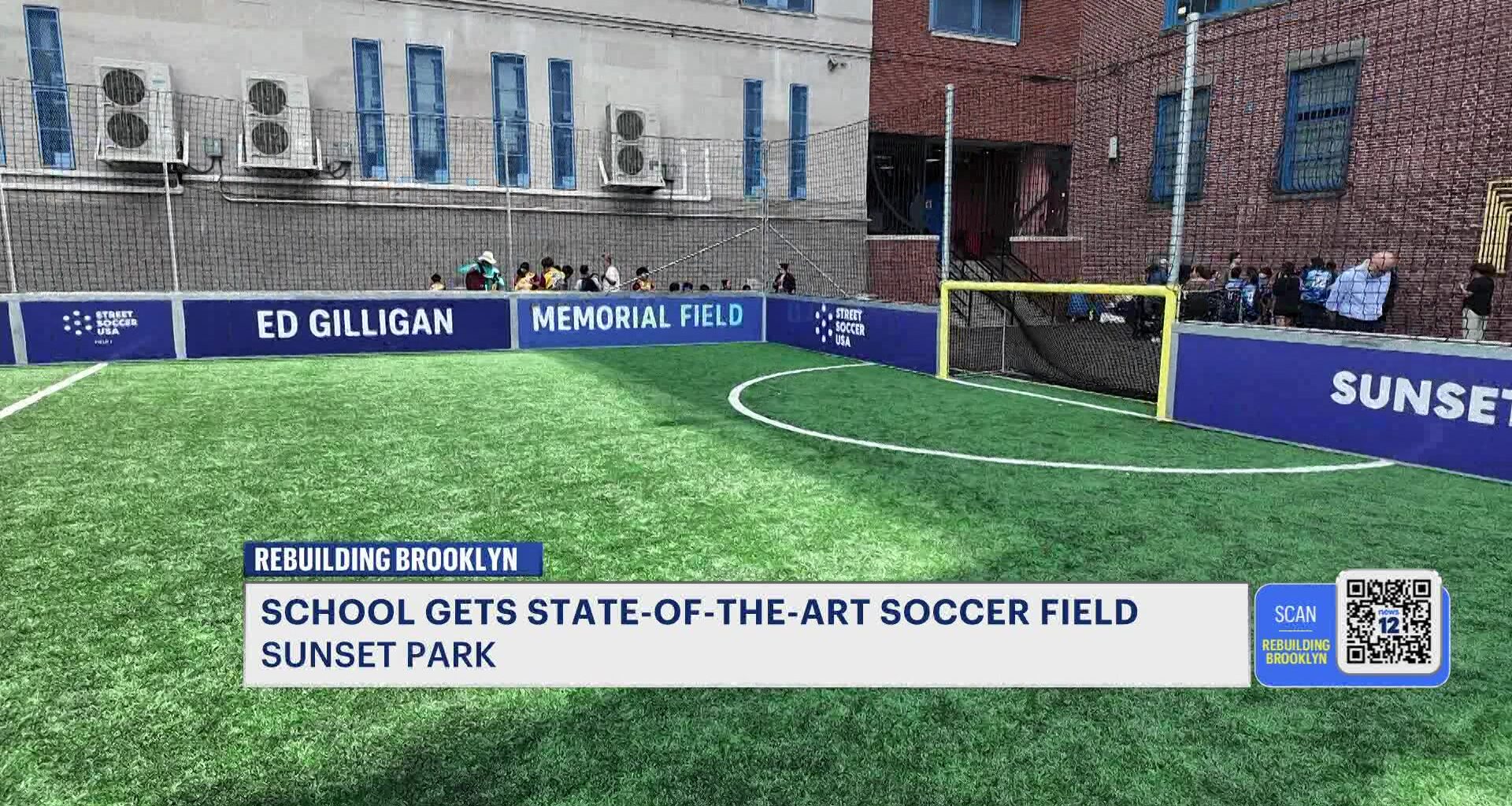News 12 | Brooklyn | New Soccer Field At Ps 94 Gives Students And Families A Place To Play And Connect