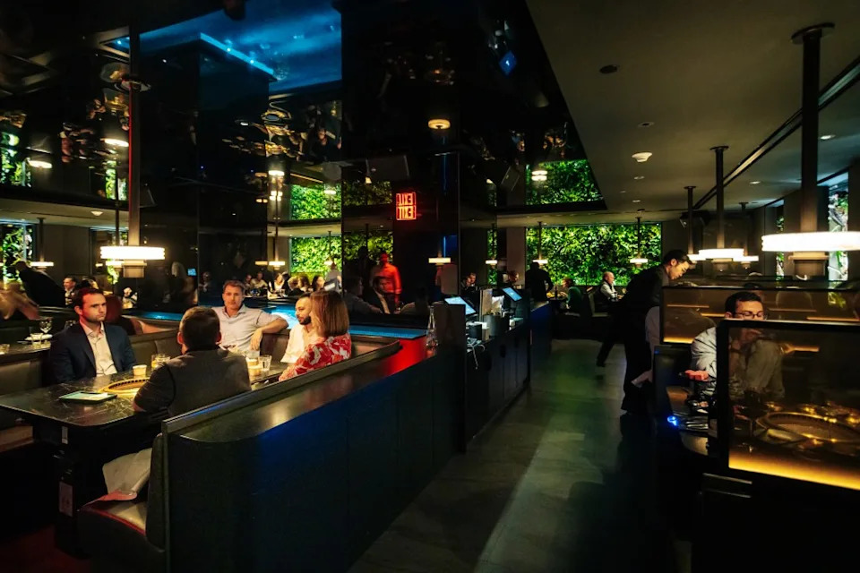 The bottom level features a new location of Kim’s Korean steakhouse, hit Cote, but it’s more luxurious and less raucous than the original Flatiron location Emmy Park for NY Post