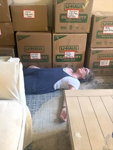 Melissa Gilbert lies on the floor of her apartmentCredit: Melissa Gilbert/Instagram