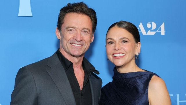 Hugh Jackman & GF Sutton Foster Attend NYC Movie Premiere Together
