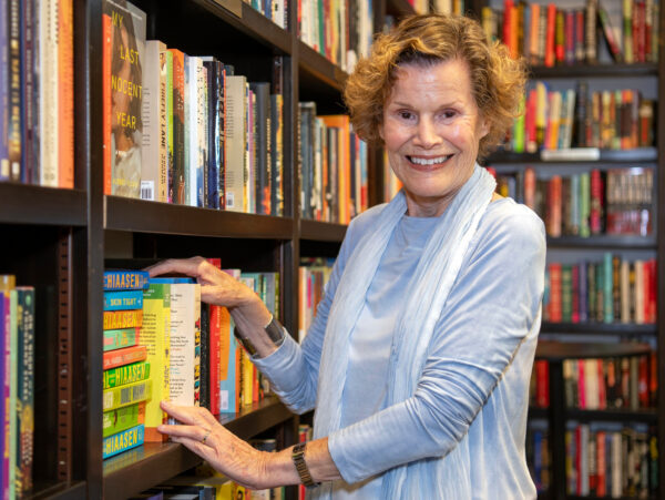 Author Judy Blume poses for a portrait at her non-profit bookstore, Books and Books, in Key West, Fla., on March 26, 2023. Photo: Mary Martin/AP, File