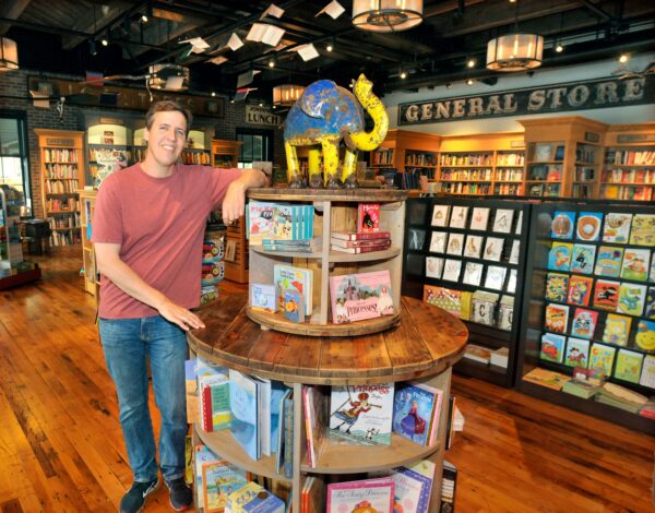 Author Jeff Kinney poses at his 