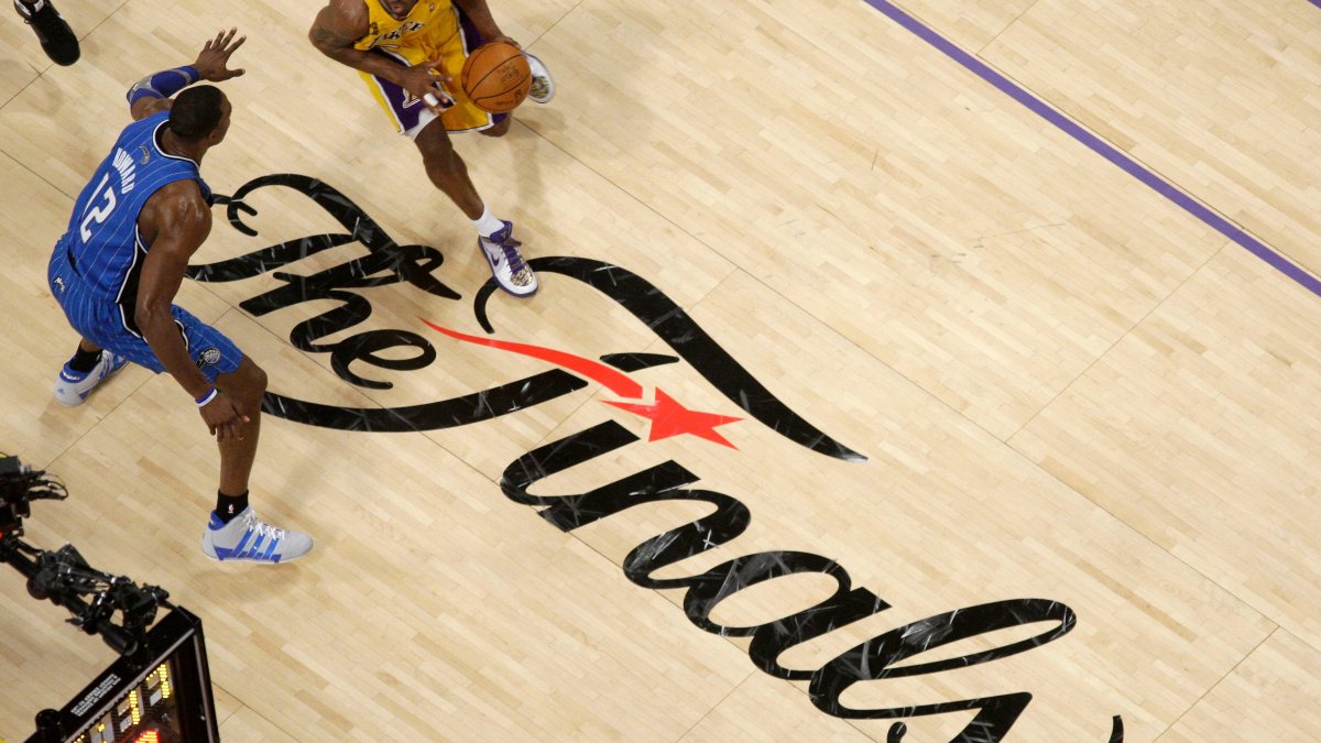 Trophy and NBA Finals logos are back for games in San Antonio, New York – NBC New York