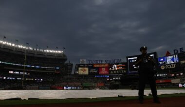 Red Sox-Yankees rained out Saturday, will play doubleheader in August