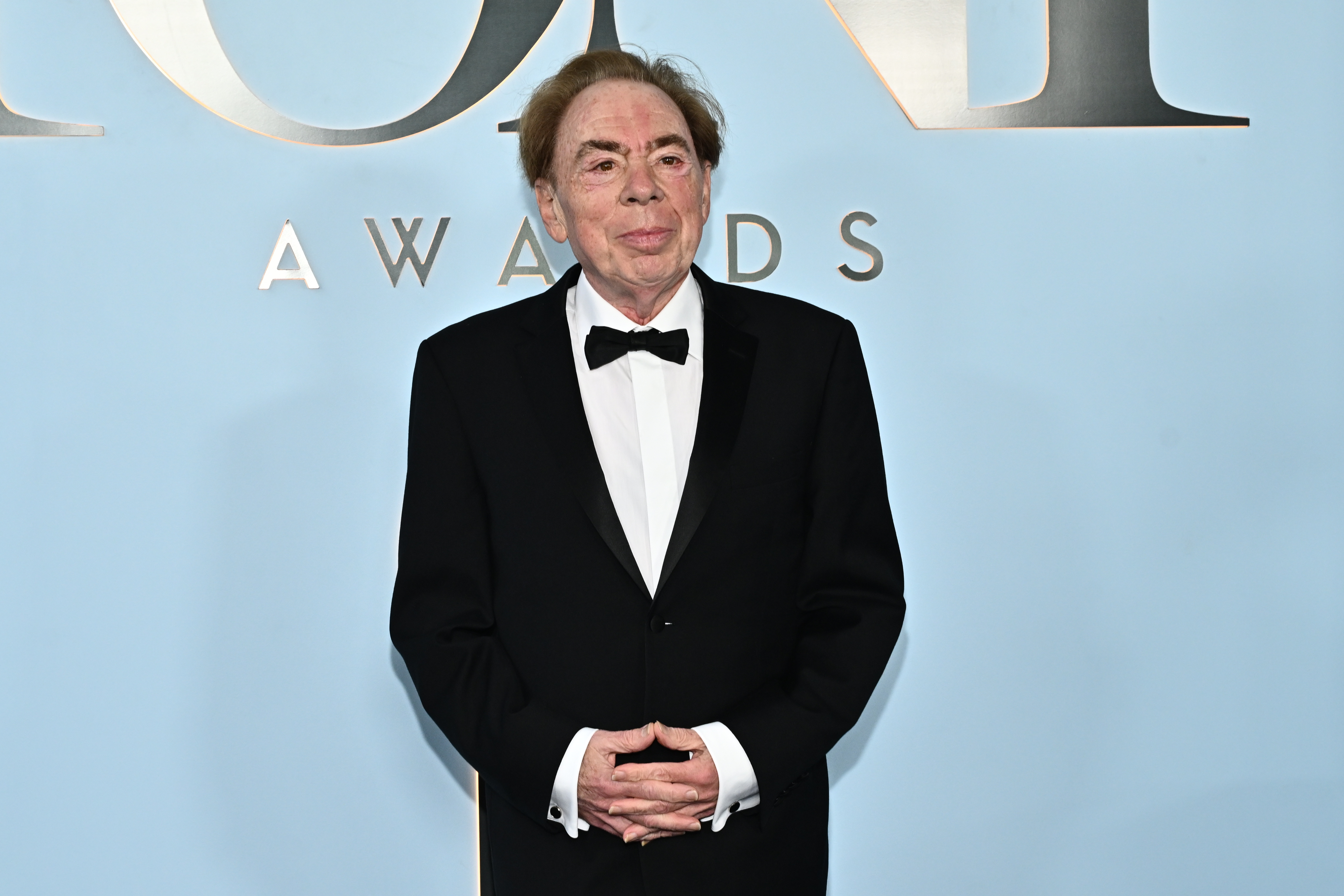 Andrew Lloyd Webber arrives at the 79th Tony Awards on Sunday, June 7, 2026, at Radio City Music Hall in New York. (Photo by Evan Agostini/Invision/AP)