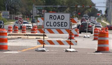road closed and road work