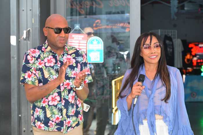 Bonita "Bo" Money with Queens Borough President Donovan Richards. Photo by Ramy Mahmoud.