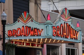 Exterior of Broadway Theatre of Pitman in Pitman, NJ