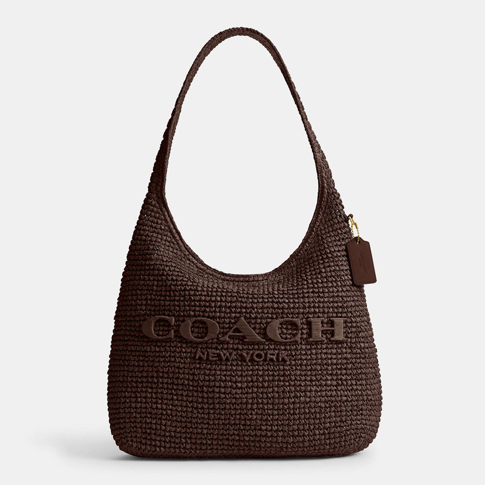 New Coach Brooklyn Straw Totes Dropped in Dark Fuchsia for Summer 2026