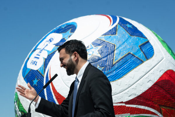 Mayor Zohran Mamdani announced in April that one official World Cup Fan Zone in each borough would be free. Photo: Michael Appleton, Mayoral Photography Office