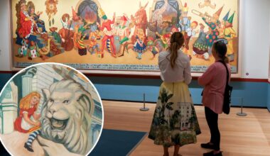 NYC's ‘Alice in Wonderland’ hospital mural goes on public display
