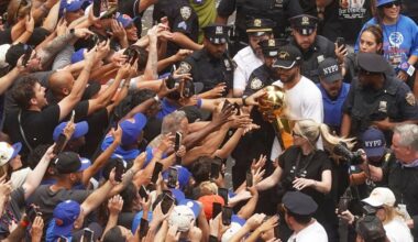 New York Knicks revel in their NBA victory parade