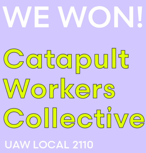 Staffers At The Catapult Book Group In Brooklyn ‘Go Union’ With The UAW